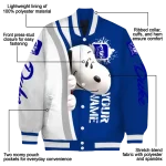 personalized duke blue devils snoopy head blue varsity jacket best selling