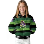 personalized east carolina pirates clover green lines green black varsity jacket best selling
