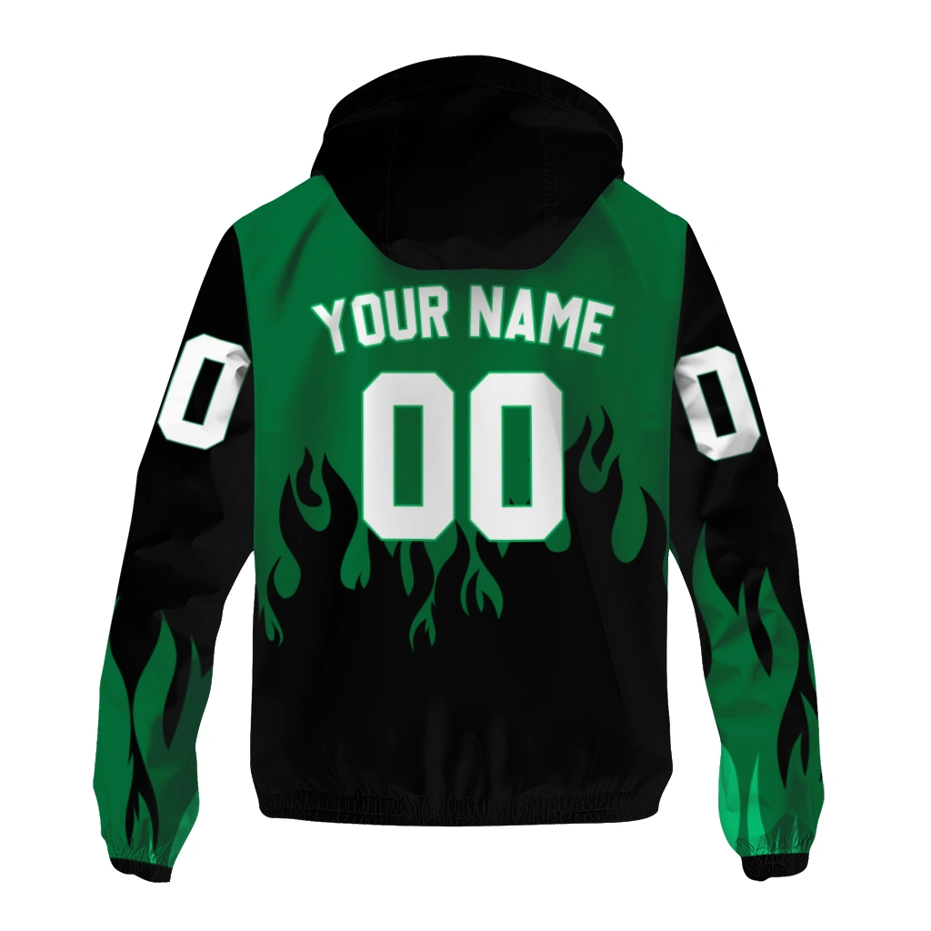 personalized eastern michigan eagles flame trim green black windbreaker jacket fashion forward personalized eastern michigan eagles flame trim green black windbreaker jacket fashion forward