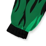 personalized eastern michigan eagles flame trim green black windbreaker jacket best selling