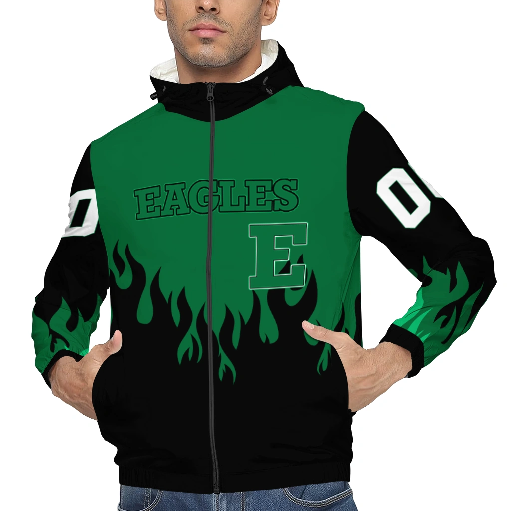 personalized eastern michigan eagles flame trim green black windbreaker jacket top rated personalized eastern michigan eagles flame trim green black windbreaker jacket top rated
