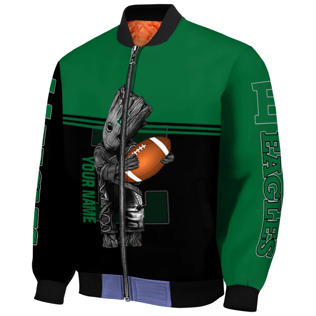 personalized eastern michigan eagles groot football green black bomber jacket fashion forward personalized eastern michigan eagles groot football green black bomber jacket fashion forward