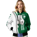 personalized eastern michigan eagles snoopy head green bomber jacket best selling