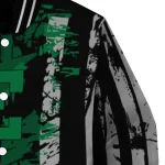 personalized eastern michigan eagles star stripes green black varsity jacket best selling