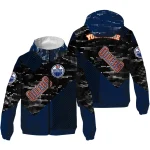 personalized edmonton oilers arrow matrix blue black windbreaker jacket best selling