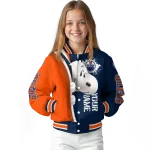 personalized edmonton oilers snoopy head blue varsity jacket best selling