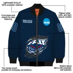 personalized florida atlantic owls claw mark blue bomber jacket best selling