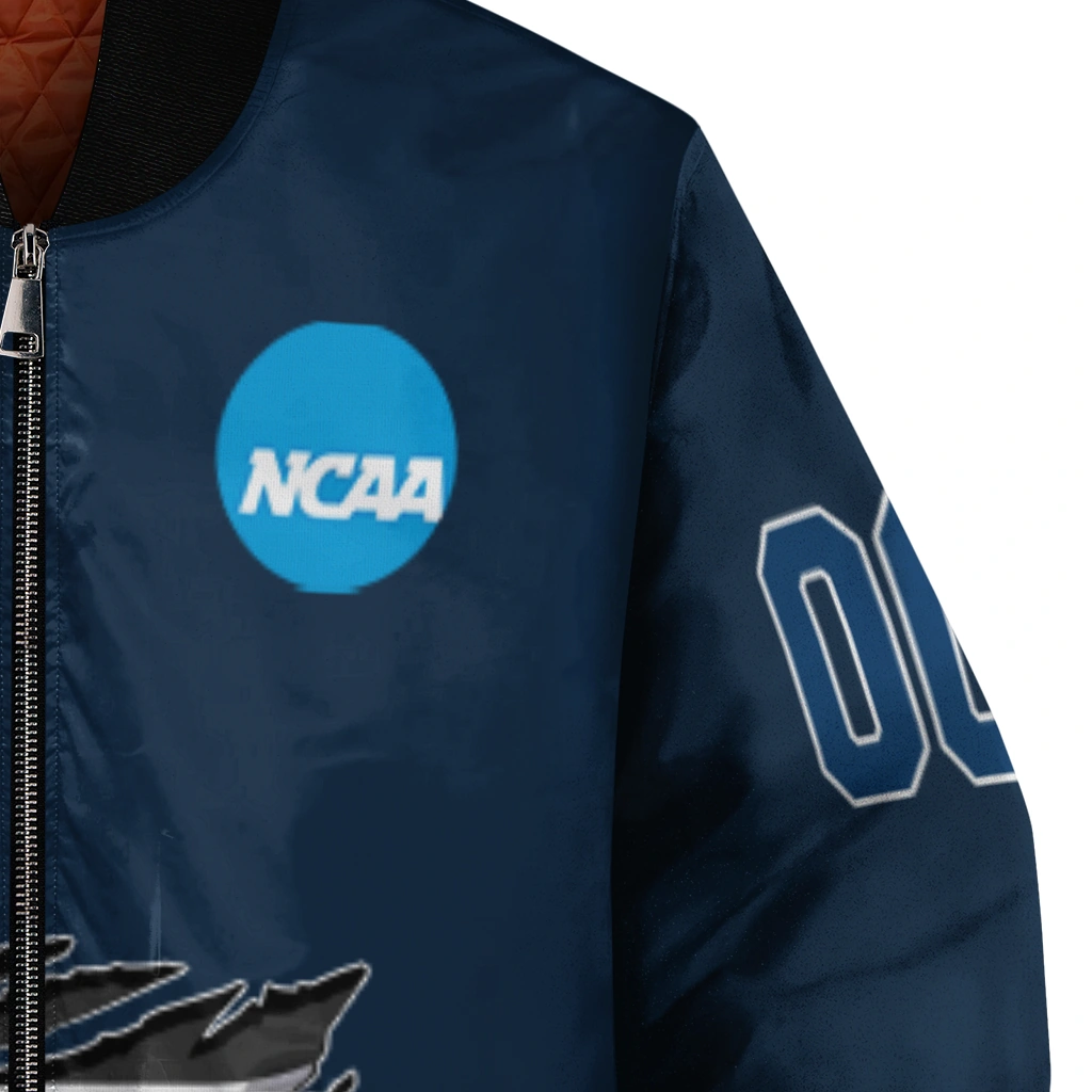 personalized florida atlantic owls claw mark blue bomber jacket premium grade personalized florida atlantic owls claw mark blue bomber jacket premium grade