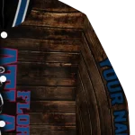 personalized florida atlantic owls flag wood brown varsity jacket best selling