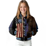 personalized florida atlantic owls flag wood brown varsity jacket best selling