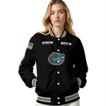 personalized florida gators american flag skull black varsity jacket best selling