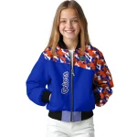 personalized florida gators camouflage splash blue bomber jacket best selling