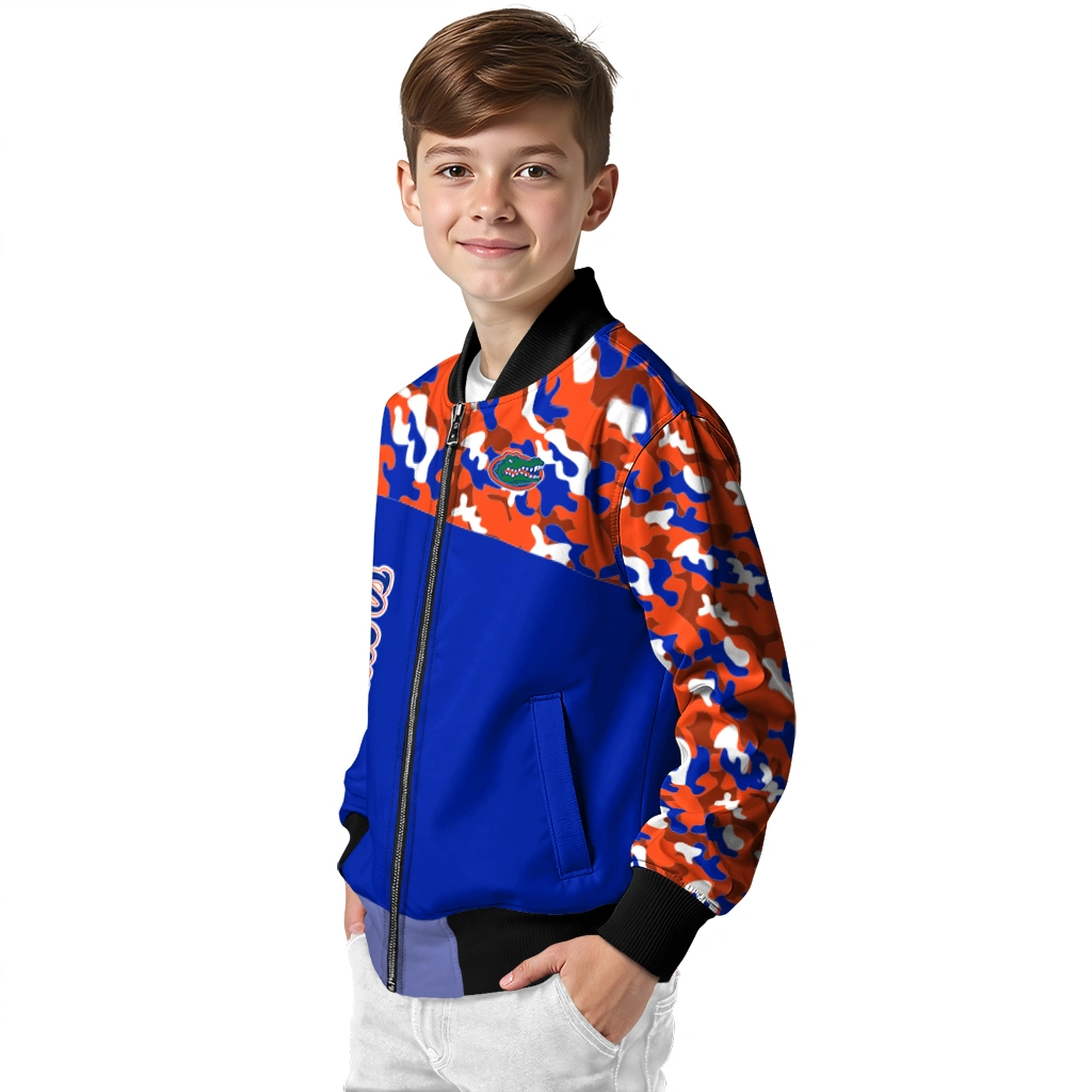personalized florida gators camouflage splash blue bomber jacket trendy personalized florida gators camouflage splash blue bomber jacket trendy
