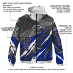 personalized florida gators claw mesh blue gray windbreaker jacket best selling
