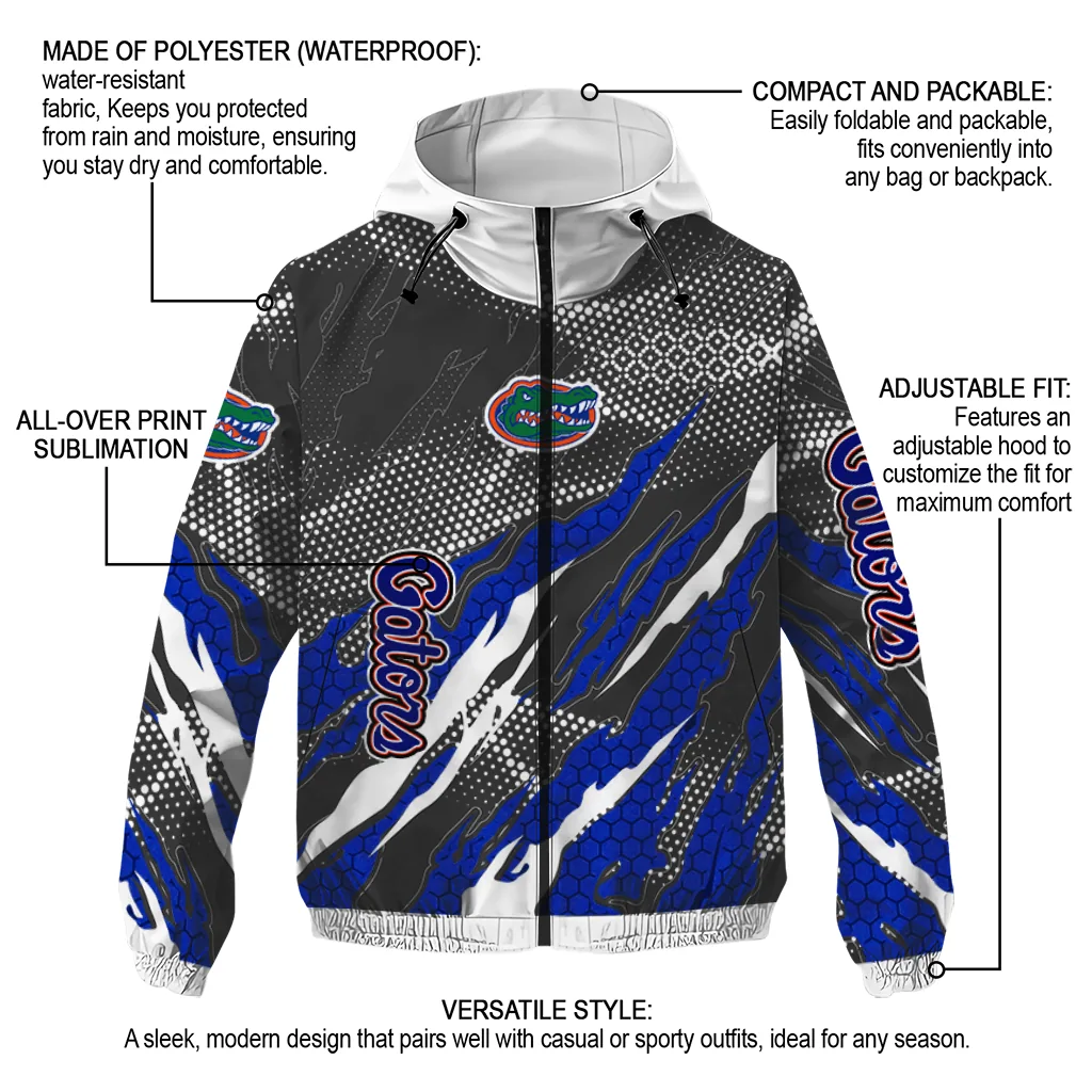 personalized florida gators claw mesh blue gray windbreaker jacket new arrival personalized florida gators claw mesh blue gray windbreaker jacket new arrival