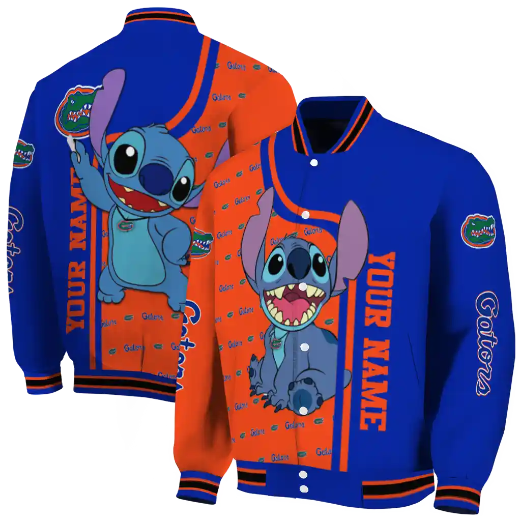 personalized florida gators stitch laughing blue varsity jacket fashion forward personalized florida gators stitch laughing blue varsity jacket fashion forward