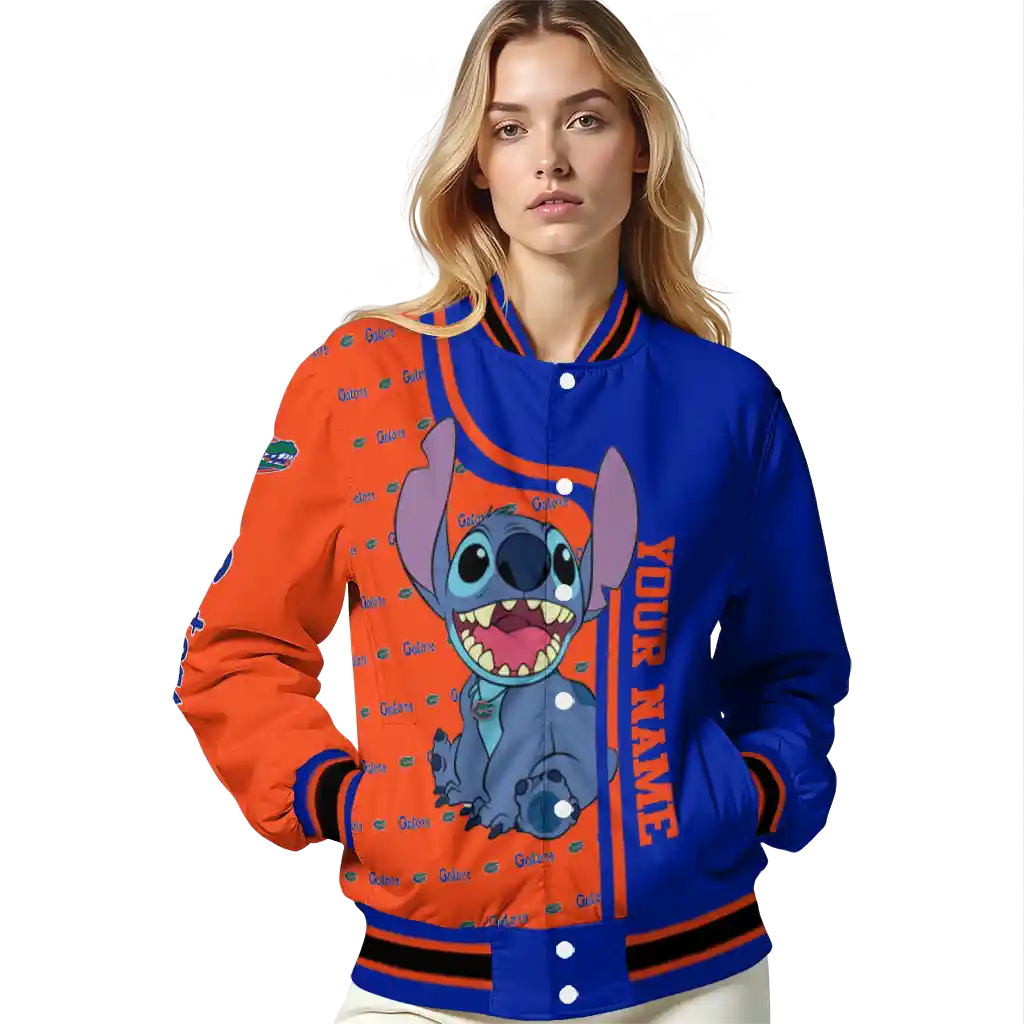 personalized florida gators stitch laughing blue varsity jacket latest model personalized florida gators stitch laughing blue varsity jacket latest model