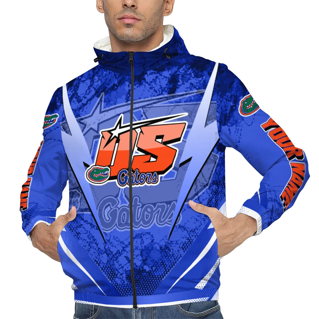 personalized florida gators us rock star blue windbreaker jacket top rated personalized florida gators us rock star blue windbreaker jacket top rated
