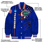 personalized florida gators usa flag claws blue varsity jacket best selling
