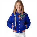 personalized florida gators usa flag claws blue varsity jacket best selling