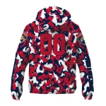 personalized florida panthers camouflage mashup red windbreaker jacket best selling