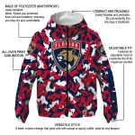 personalized florida panthers camouflage mashup red windbreaker jacket best selling