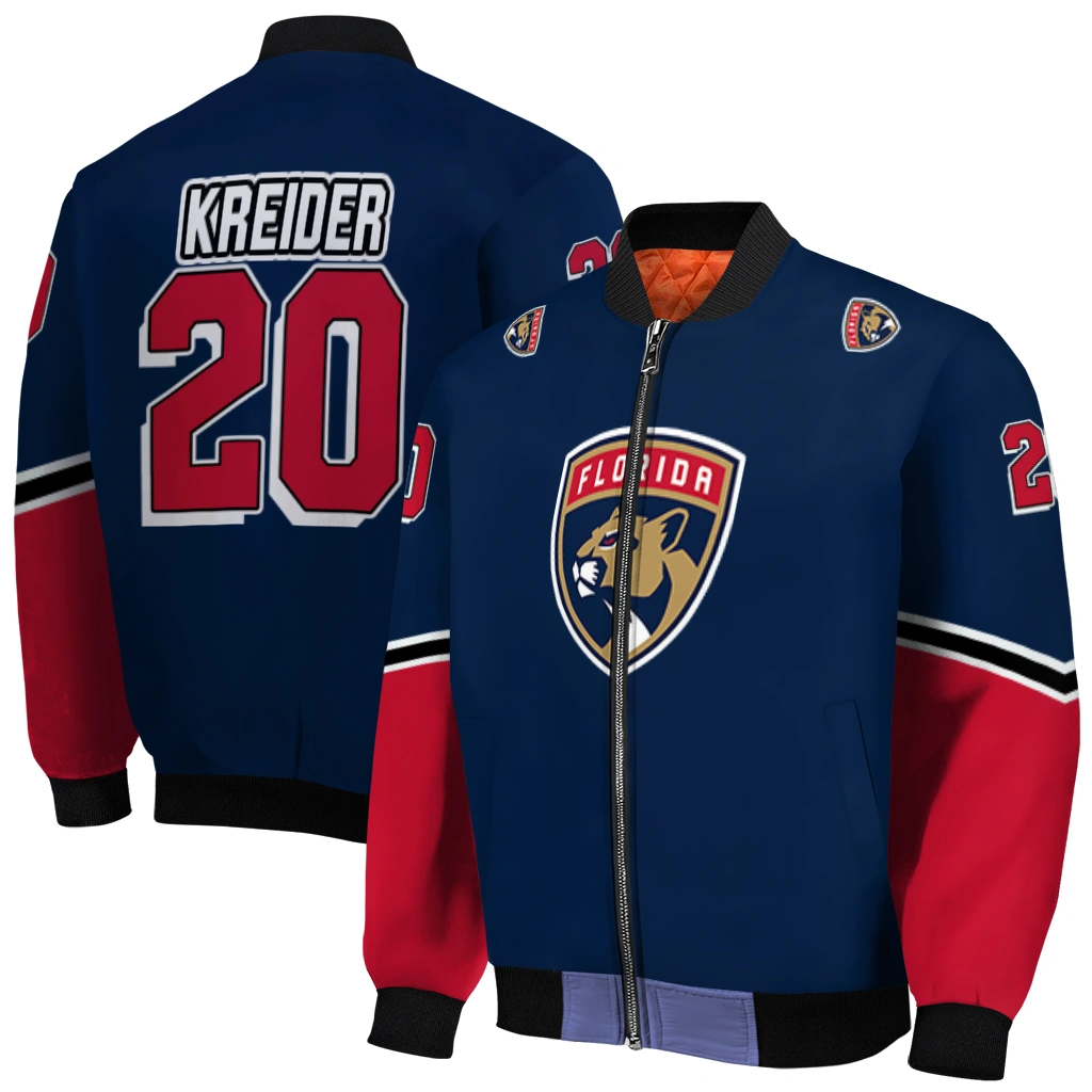 personalized florida panthers chevron style red bomber jacket best selling personalized florida panthers chevron style red bomber jacket best selling