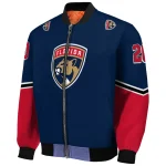 personalized florida panthers chevron style red bomber jacket best selling