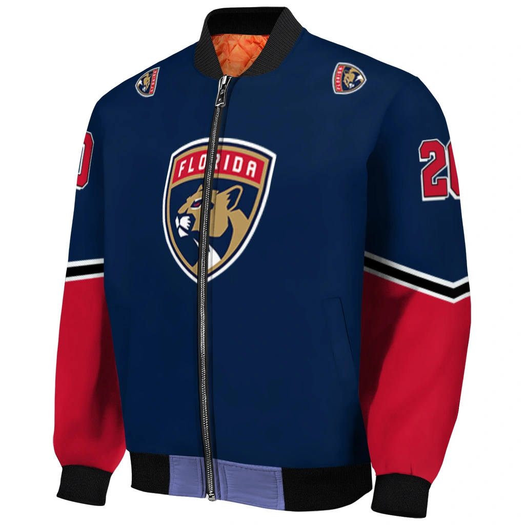 personalized florida panthers chevron style red bomber jacket fashion forward personalized florida panthers chevron style red bomber jacket fashion forward