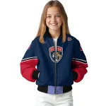 personalized florida panthers chevron style red bomber jacket best selling