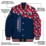 personalized florida panthers flag scratch effect red varsity jacket best selling