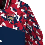 personalized florida panthers flag scratch effect red varsity jacket best selling