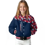 personalized florida panthers flag scratch effect red varsity jacket best selling