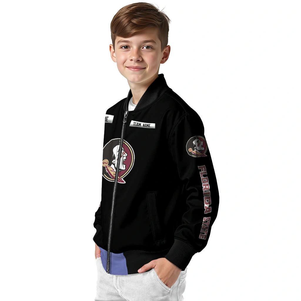 personalized florida state seminoles american flag skull black bomber jacket trendy personalized florida state seminoles american flag skull black bomber jacket trendy