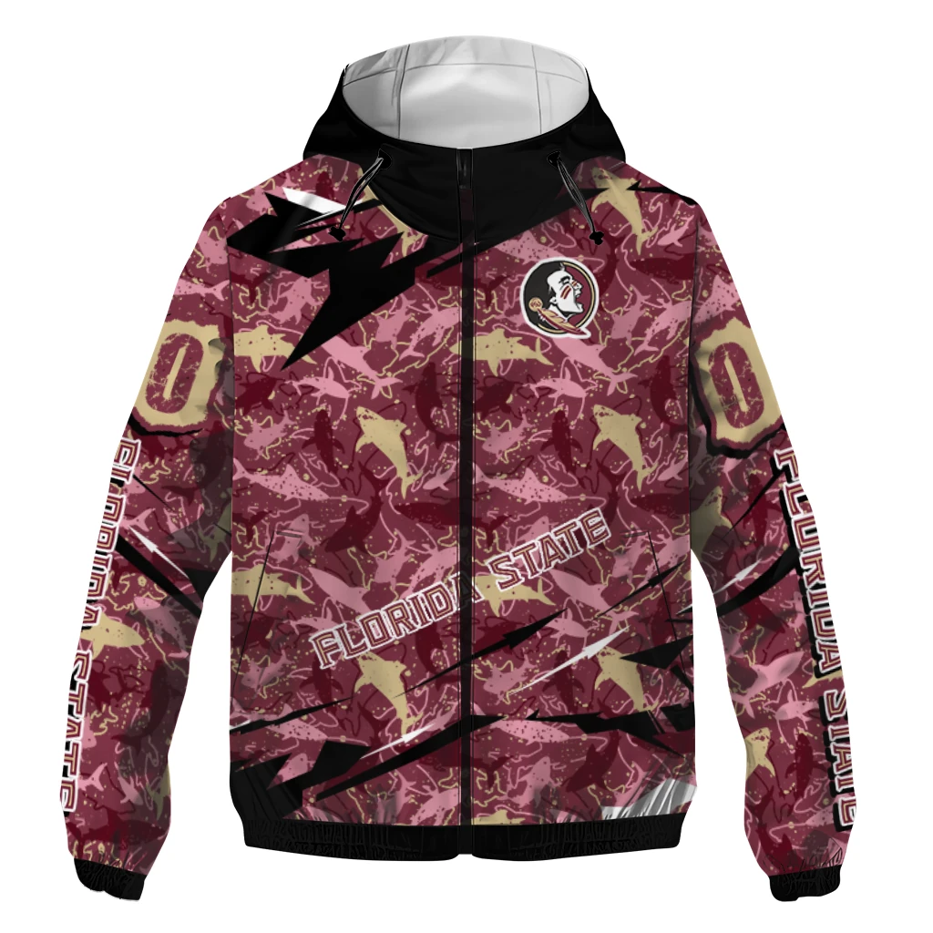 personalized florida state seminoles shark art garnet windbreaker jacket best selling personalized florida state seminoles shark art garnet windbreaker jacket best selling