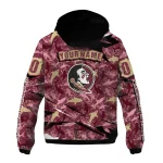 personalized florida state seminoles shark art garnet windbreaker jacket best selling