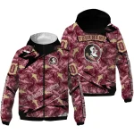 personalized florida state seminoles shark art garnet windbreaker jacket best selling