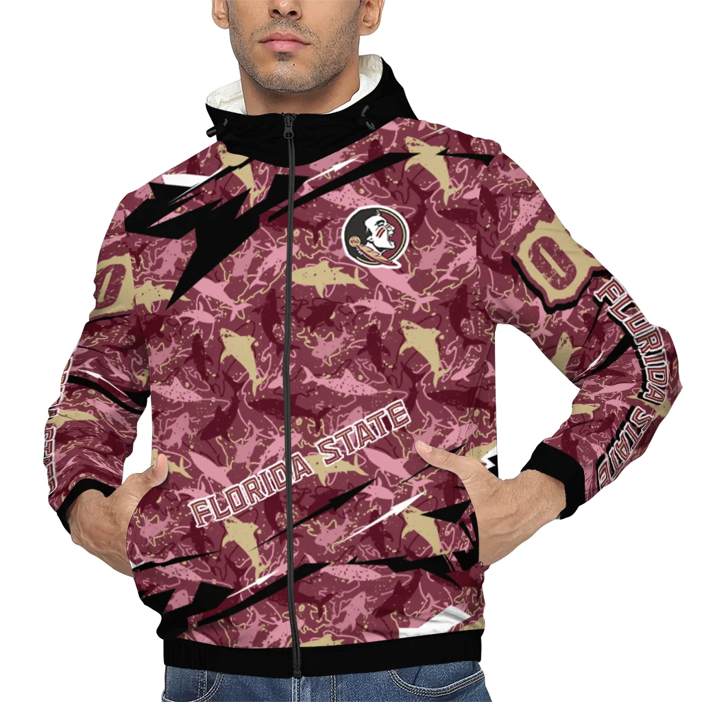 personalized florida state seminoles shark art garnet windbreaker jacket top rated personalized florida state seminoles shark art garnet windbreaker jacket top rated