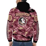 personalized florida state seminoles shark art garnet windbreaker jacket best selling