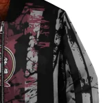 personalized florida state seminoles star stripes garnet black bomber jacket best selling