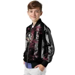 personalized florida state seminoles star stripes garnet black bomber jacket best selling