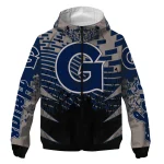 personalized georgetown hoyas brick motion blue black windbreaker jacket best selling