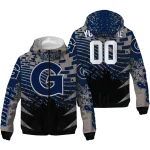 personalized georgetown hoyas brick motion blue black windbreaker jacket best selling