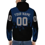 personalized georgetown hoyas flame trim blue black windbreaker jacket best selling