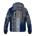 personalized georgetown hoyas tribal swirls blue windbreaker jacket best selling