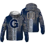 personalized georgetown hoyas tribal swirls blue windbreaker jacket best selling