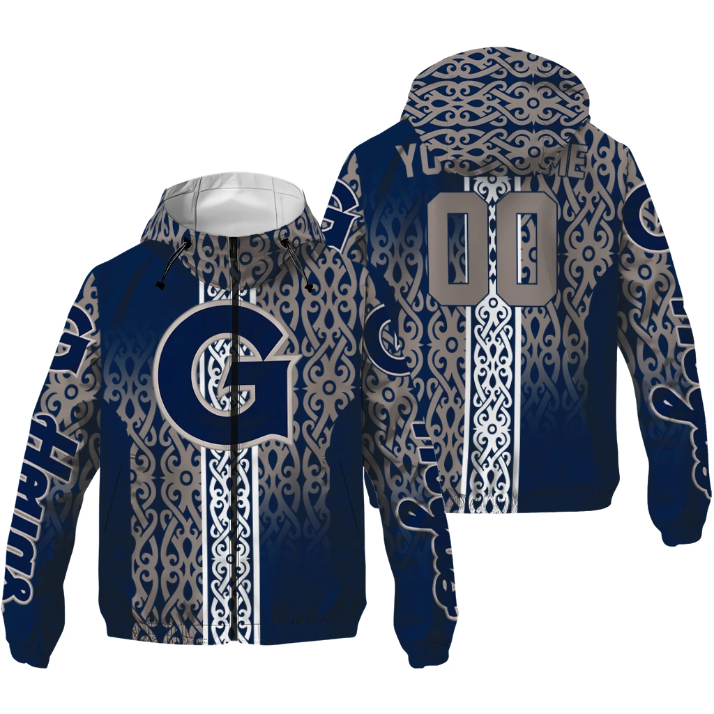 personalized georgetown hoyas tribal swirls blue windbreaker jacket high quality personalized georgetown hoyas tribal swirls blue windbreaker jacket high quality