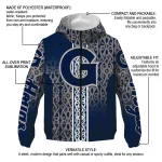personalized georgetown hoyas tribal swirls blue windbreaker jacket best selling