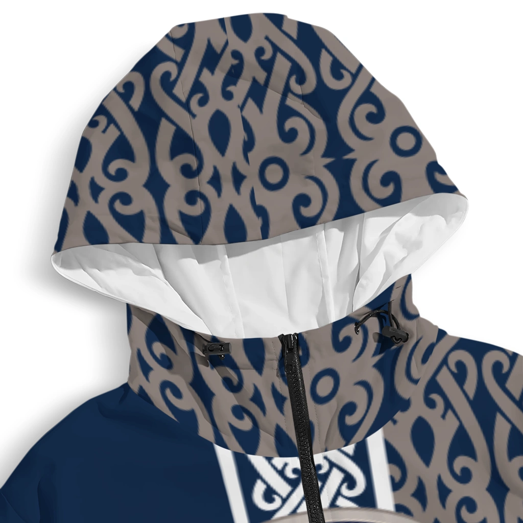 personalized georgetown hoyas tribal swirls blue windbreaker jacket premium grade personalized georgetown hoyas tribal swirls blue windbreaker jacket premium grade