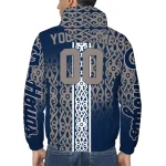 personalized georgetown hoyas tribal swirls blue windbreaker jacket best selling